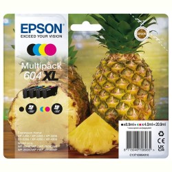 Epson 604XL Noir et couleur, Multipack de marque Epson 604XL - Ananas - 4 couleurs
