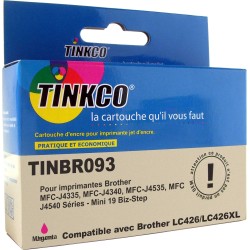 Cartouche Compatible BROTHER LC426XL (LC-426XLM) Magenta de 5000 pages - cartouche d'encre compatible BROTHER
