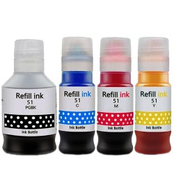 Bouteille Compatible CANON GI-51PGBK (4529C001) noir pigmenté - bouteille d'encre compatible CANON