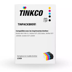 Pack de 4 Cartouches d'encre compatibles Brother LC426XL + 1 NOIRE OFFERTE