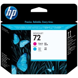 HP 72 - Tête d'impression de marque HP n°72 C9383A cyan et magenta