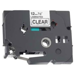 Ruban laminé générique équivalent au modèle Brother TZe-131 12mm noir/transparent