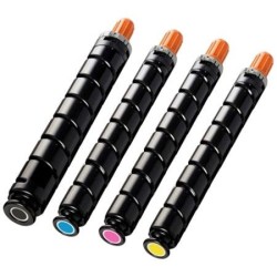 Canon C-EXV34 - LOT de 4 toners génériques équivalents aux modèles Canon noir, cyan, magenta, jaune