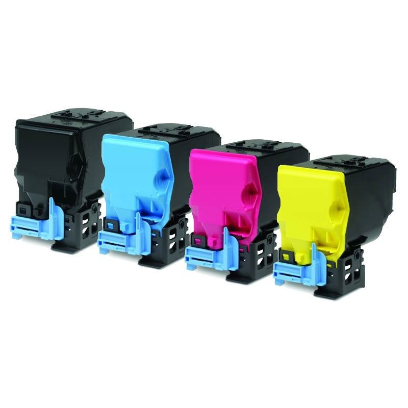 Epson C3900 - LOT de 4 toners compatibles noir, cyan, magenta et jaune
