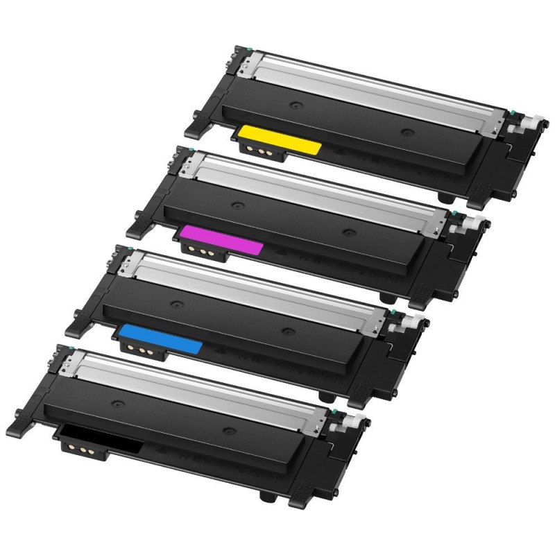 LOT de 4 toners compatibles Samsung CLT-P404C noir et couleurs