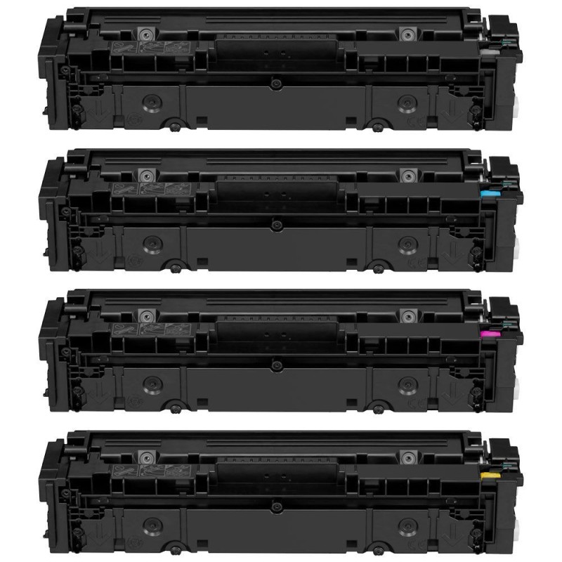 LOT de 4 toners compatibles Canon 045H noir, cyan, magenta et jaune
