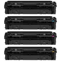 LOT de 4 toners compatibles Canon 054H noir, cyan, magenta et jaune