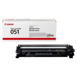 Cartouche Toner Canon 051 (2168C002) noir originale (1700 pages)