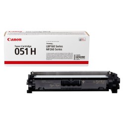 Cartouche Toner Canon 051H (2169C002) noir originale (4100 pages)