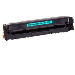 Toner Compatible HP 415X (W2031X) cyan - cartouche laser compatible HP - 6000 pages
