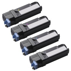 Dell 1320 - Lot de 4 toners génériques équivalents aux modèles Dell 593-1025x noir, cyan, magenta et jaune