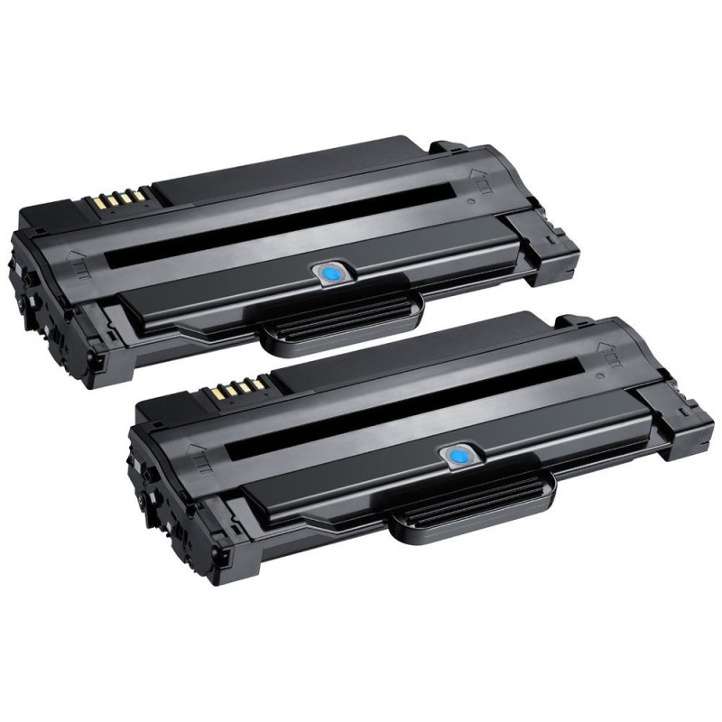 Lot de 2 toners génériques équivalents au modèle Samsung MLT-D1052L noir pour Samsung SCX 4600/4623F (grande capacité)