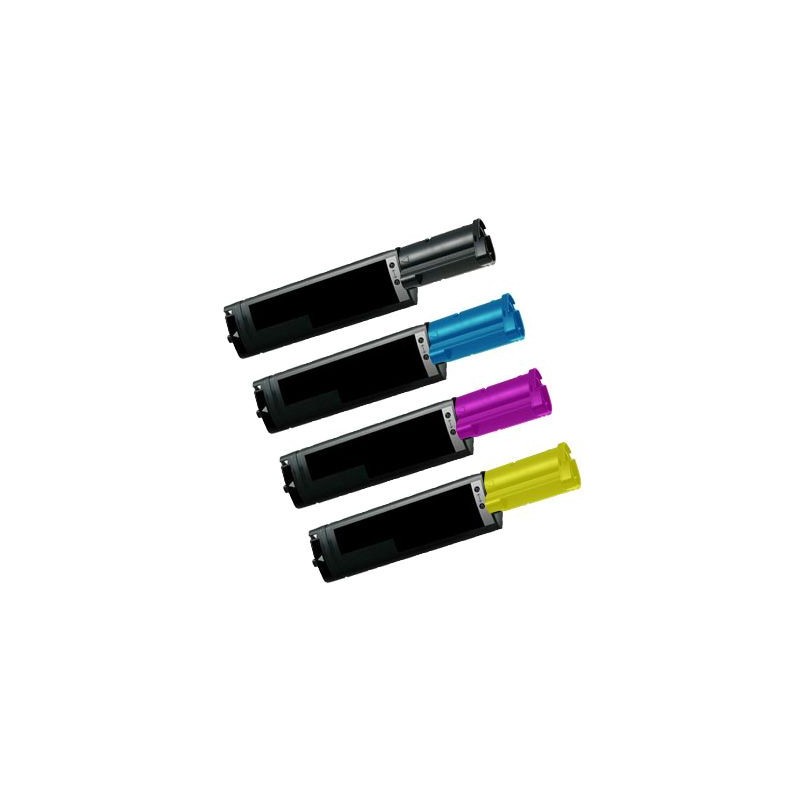 EPSON CX21 - LOT de 4 toners compatibles noir, cyan, magenta et jaune