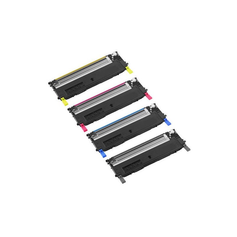 Dell 1230 - Lot de 4 toners génériques équivalents aux modèles Dell 593-1049x noir, cyan, magenta et jaune