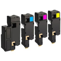 Epson C1700 - LOT de 4 toners compatibles noir, cyan, magenta et jaune