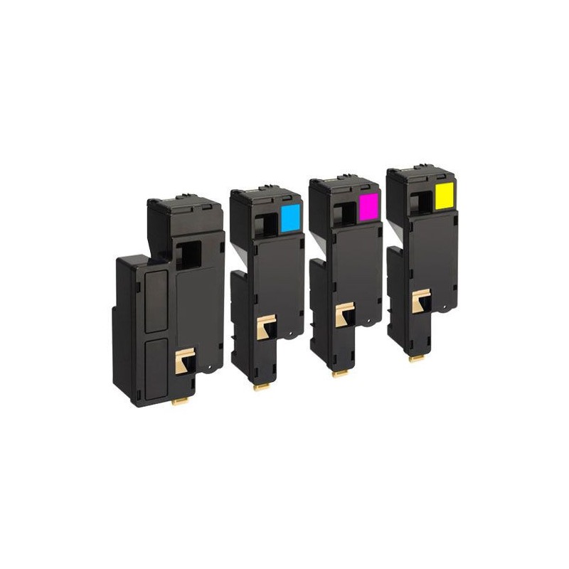 Epson C1700 - LOT de 4 toners compatibles noir, cyan, magenta et jaune