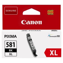 Cartouche d'encre de marque CANON CLI-581BK XL – Noir, 8 ml