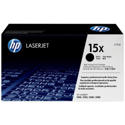 Cartouche Toner HP 15X (C7115X) noir originale (3500 pages)
