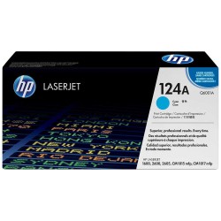 Cartouche Toner HP 124A (Q6001A) cyan originale (2000 pages)