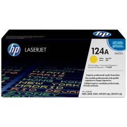 Cartouche Toner HP 124A (Q6002A) jaune originale (2000 pages)
