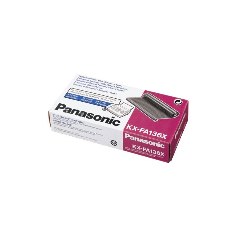 Panasonic KX-FA136X - LOT de 2 rubans de transfert de marque Panasonic KX-FA135X