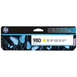 Cartouche HP 980 / D8J09A (D8J09A) jaune - cartouche d'encre de marque HP