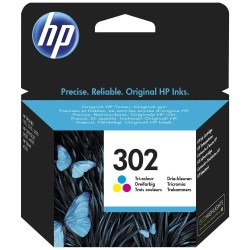 Cartouche d'Encre HP 302 Couleur F6U65AE 165 pages
