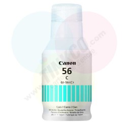 Cartouche d'encre de marque CANON GI-56C – Cyan, 135 ml