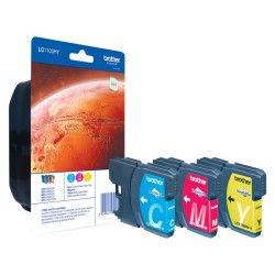 Brother LC1100HY - Pack de 3 cartouches de marque Brother LC1100 (cyan, jaune, magenta) de grande contenance