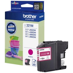 Cartouche d'encre de marque BROTHER LC221M – Magenta, 260