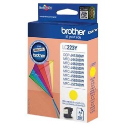 Cartouche d'encre de marque BROTHER LC223Y – Jaune, 550