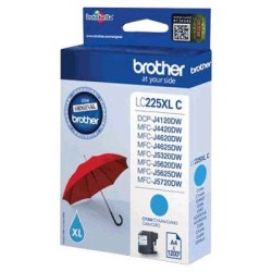 Cartouche d'encre de marque BROTHER LC225XLC – Cyan, 1200