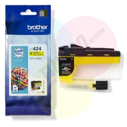 Cartouche d'encre de marque BROTHER LC424Y – Jaune, 750