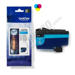 Cartouche d'encre de marque BROTHER LC427XLC – Cyan, 5000