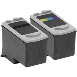 Canon PG-40 / CL-41 - LOT de 2 cartouches d'encre compatibles Canon PG-40 et CL-41 GRANDE CAPACITÉ