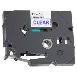 Ruban laminé générique équivalent au modèle Brother TZe-133 12mm bleu/transparent