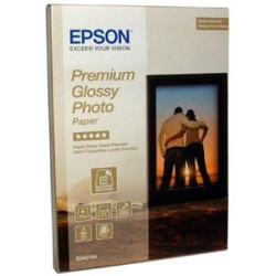 Papier Photo Brillant de Marque Epson Premium Glossy Photo 255g : boîte de 30 feuilles 13x18
