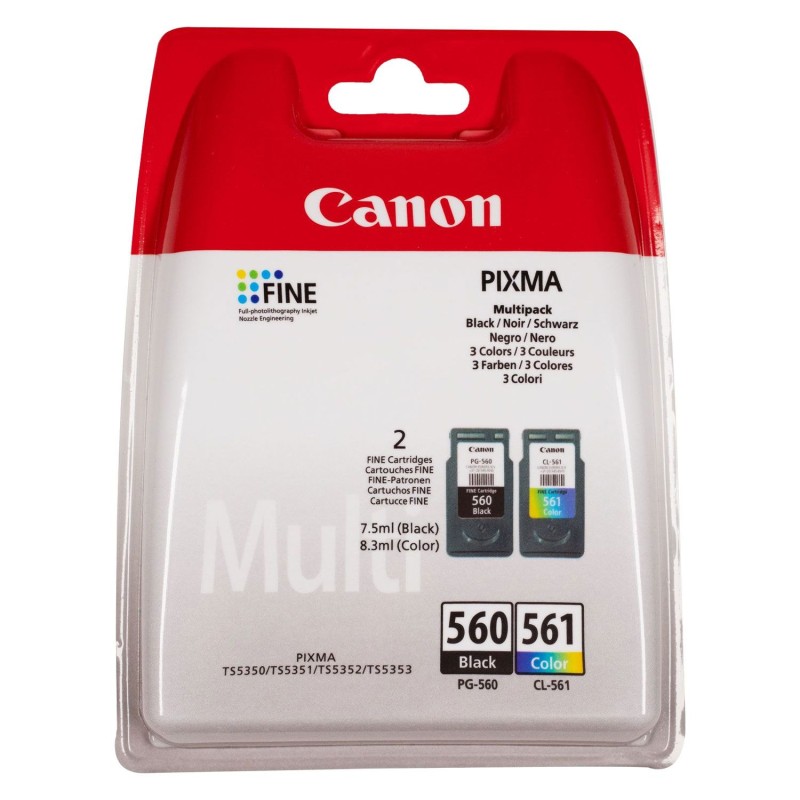 Canon PG-560 / CL-561 - Multipack de marque Canon 3713C008 noir et couleur