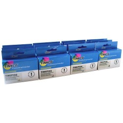 LOT de 12 cartouches génériques de qualité Tinkco noir & couleur TINEP153 à TINEP156 (10ml x12)