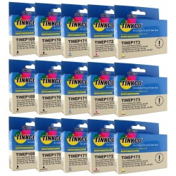 LOT de 15 cartouches génériques de qualité Tinkco noir & couleur TINEP169 à TINEP173