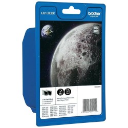 Brother LC1000 BK - LOT de 2 cartouches de marque Brother LC1000BK noires
