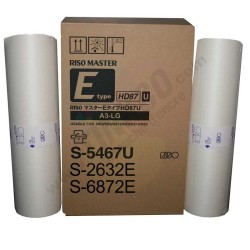 Riso S-6872E - LOT de 2 masters de marque Riso S-6872E (S-2632 / S-5467E) HD A3 type 87