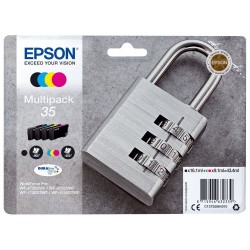 Epson T3586 - Pack de 4 cartouches d'encre de marque 35 / Cadenas