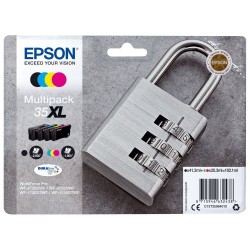 Epson T3596 - Pack de 4 cartouches d'encre de marque 35XL / Cadenas