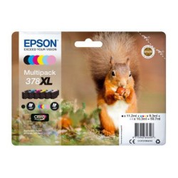 Multipack de marque Epson 378XL écureuil / T3798 noir et couleurs - 59,7ml