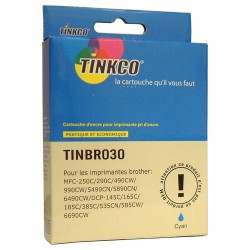 Cartouche d'encre Compatible BROTHER LC1100C / LC980C cyan