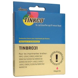 Cartouche d'encre Compatible BROTHER LC1100M / LC980M magenta