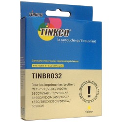 Cartouche d'encre Compatible BROTHER LC1100Y / LC980Y jaune