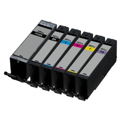 Cartouche d'encre Canon PGI580XXL/CLI581XXL - LOT de 6 cartouches compatibles Canon PGI-580/CLI-581XXL - ULTRA GRANDE CAPACITE