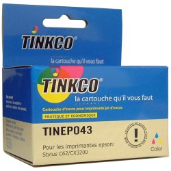 Cartouche d'encre compatible Epson T042 couleur